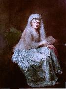 anna dorothea therbusch Selbstportrat mit dem Einglas oil on canvas
